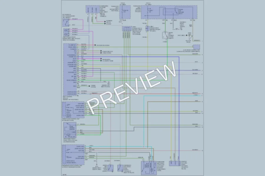 2004 Infiniti Q45 Power Door Locks wiring diagram preview