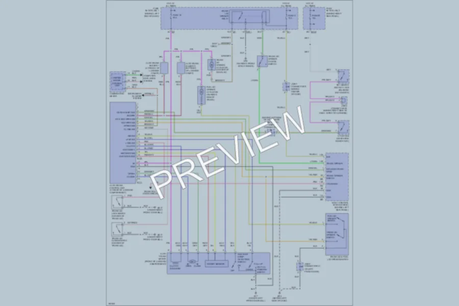 2004 Infiniti Q45 Trunk Tailgate Fuel Door wiring diagram preview