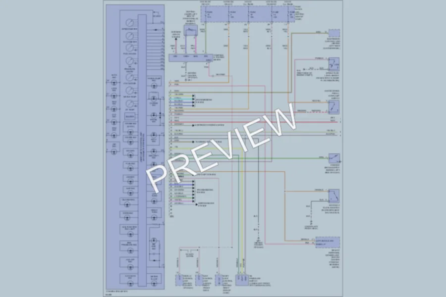 2004 Infiniti QX56 Instrument Cluster wiring diagram preview
