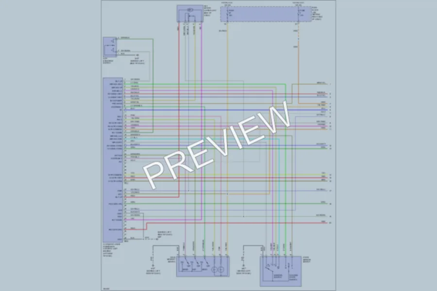 2004 Infiniti QX56 Memory Systems wiring diagram preview