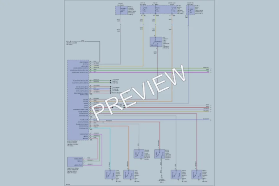 2004 Infiniti QX56 Power Door Locks wiring diagram preview