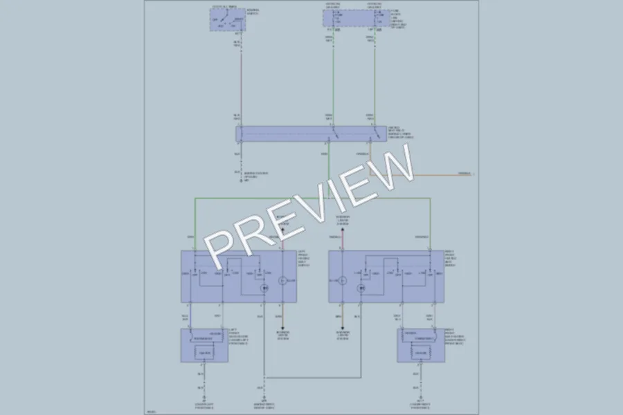 2004 Infiniti QX56 Power Seats wiring diagram preview