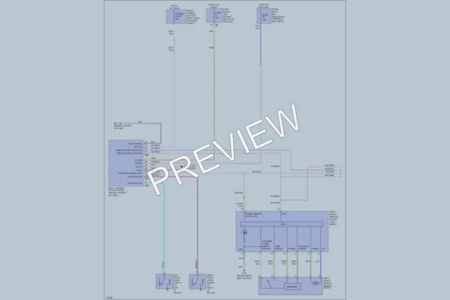 2004 Infiniti QX56 Power Windows wiring diagram preview