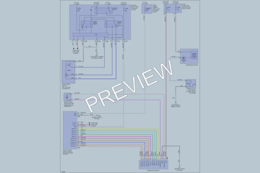 2004 Infiniti QX56 Wiper Washer wiring diagram preview