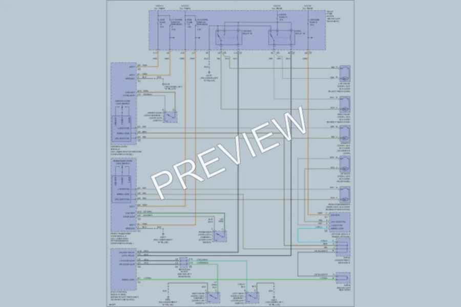 2004 Isuzu Ascender Power Door Locks wiring diagram preview