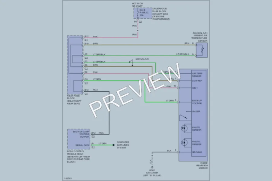 2004 Isuzu Ascender Power Mirrors wiring diagram preview
