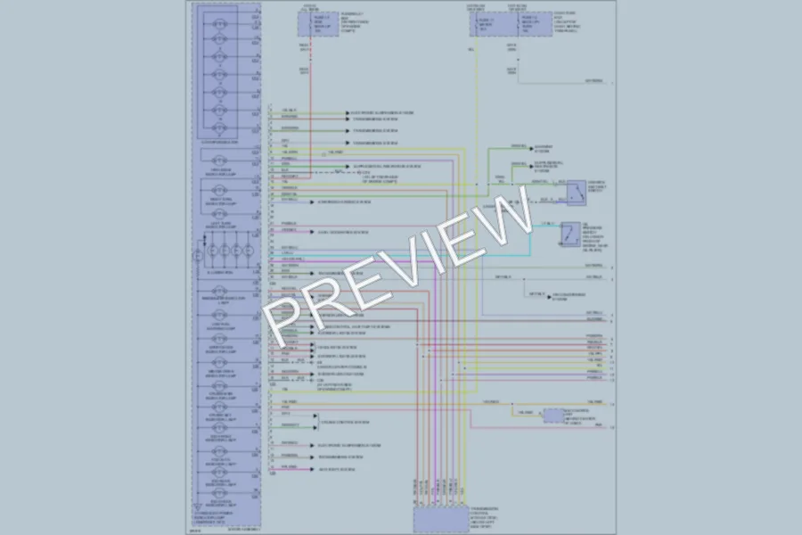 2004 Isuzu Axiom Instrument Cluster wiring diagram preview