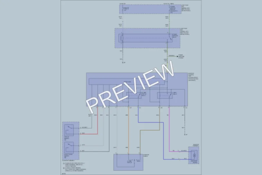 2004 Isuzu Rodeo Power Top Sunroof wiring diagram preview