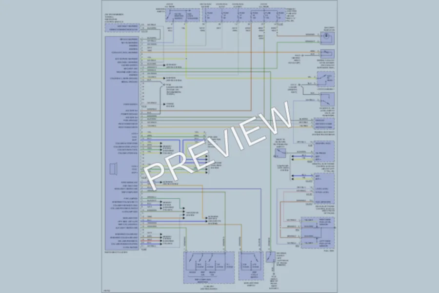 2004 Jaguar SType Instrument Cluster wiring diagram preview