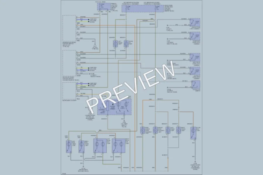 2004 Jaguar SType Interior Lights wiring diagram preview