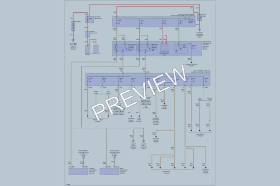 2004 Jaguar SType Power Distribution wiring diagram preview