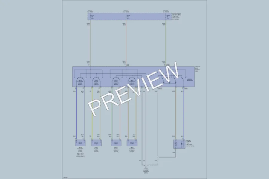 2004 Jaguar SType Power Seats wiring diagram preview
