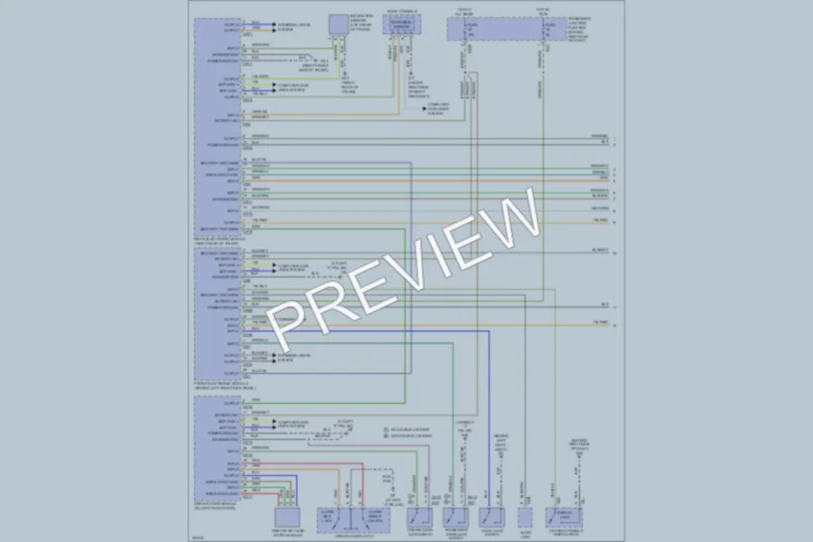 2004 Jaguar VandenPlas Anti Theft wiring diagram preview