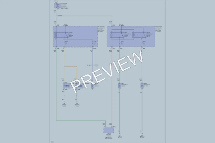2004 Jaguar VandenPlas Defoggers wiring diagram preview