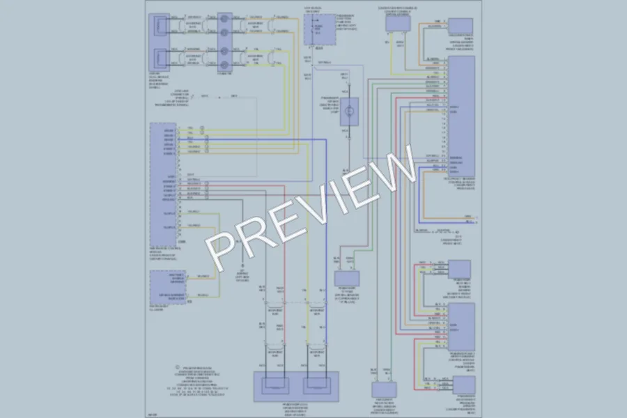 2004 Jaguar XJ8 Supplemental Restraints wiring diagram preview