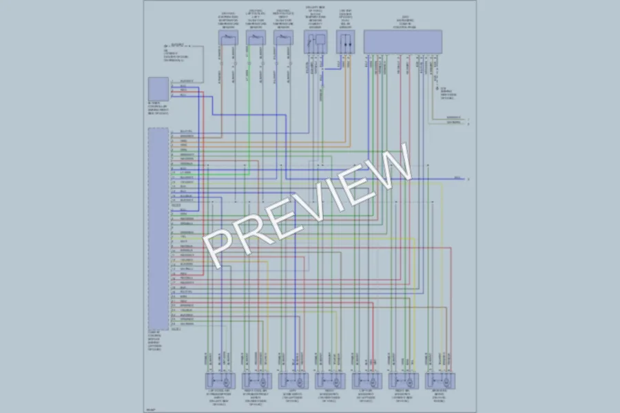 2004 Jaguar XJR Air Conditioning wiring diagram preview