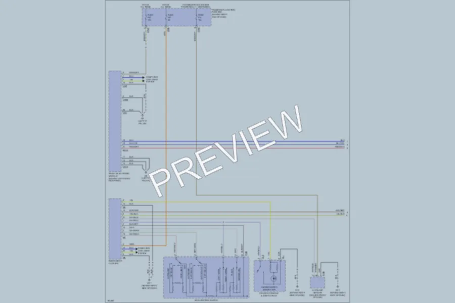 2004 Jaguar XJR Headlights wiring diagram preview