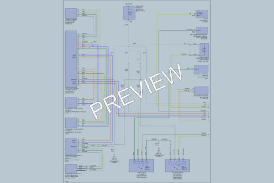 2004 Jaguar XK8 Supplemental Restraints wiring diagram preview