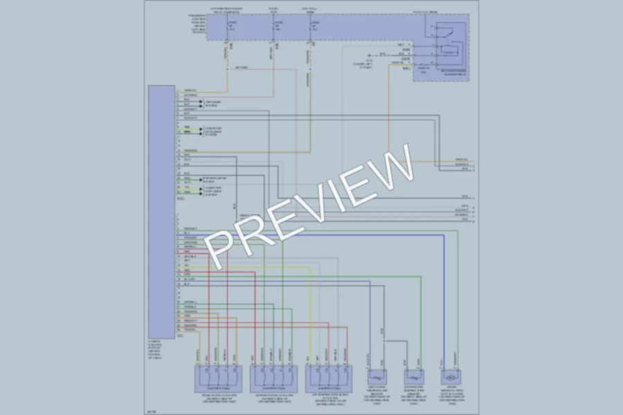 2004 Jaguar XType Air Conditioning wiring diagram preview
