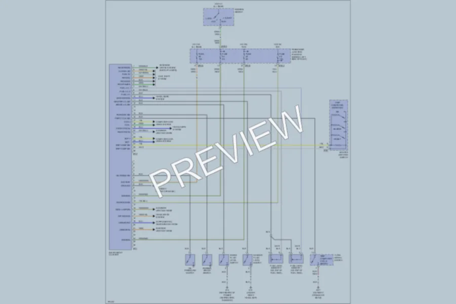 2004 Jaguar XType Instrument Cluster wiring diagram preview