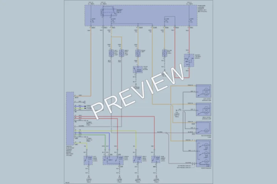 2004 Jaguar XType Interior Lights wiring diagram preview
