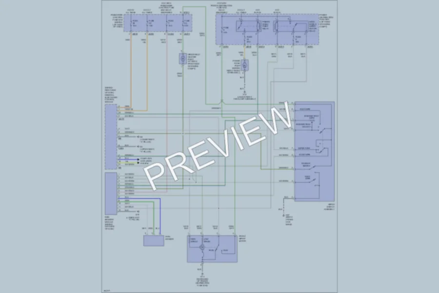 2004 Jaguar XType Wiper Washer wiring diagram preview