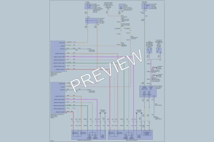 2004 Jeep GrandCherokee Power Mirrors wiring diagram preview