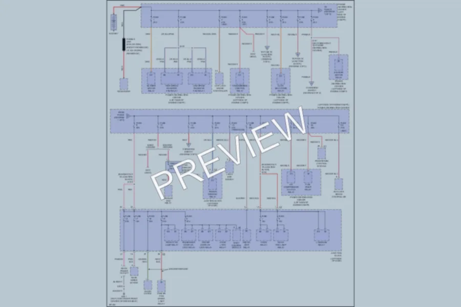 2004 Jeep Liberty Power Distribution wiring diagram preview