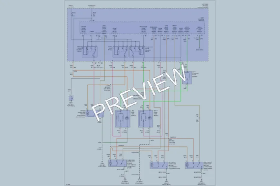 2004 Jeep Liberty Power Door Locks wiring diagram preview