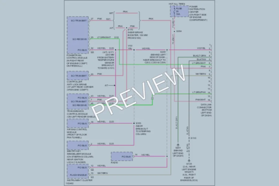 2004 Jeep Wrangler Computer Data Lines wiring diagram preview