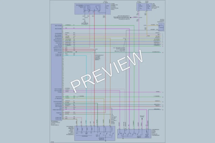 2004 Jeep Wrangler Transmission wiring diagram preview