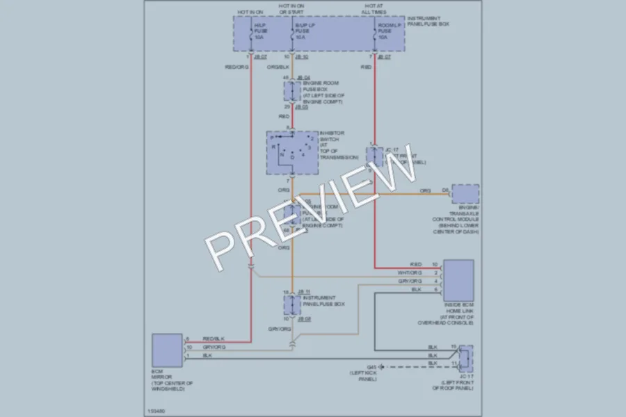 2004 Kia Amanti Power Mirrors wiring diagram preview