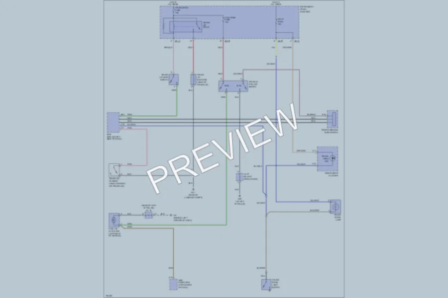 2004 Kia Amanti Trunk Tailgate Fuel Door wiring diagram preview