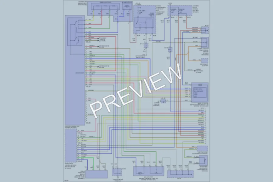 2004 Kia Sedona Air Conditioning wiring diagram preview