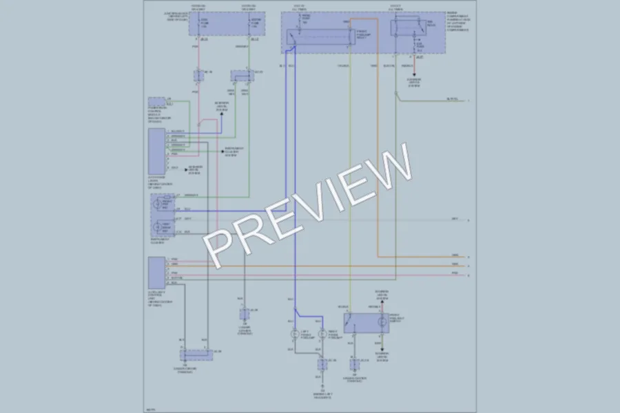 2004 Kia Sedona Headlights wiring diagram preview