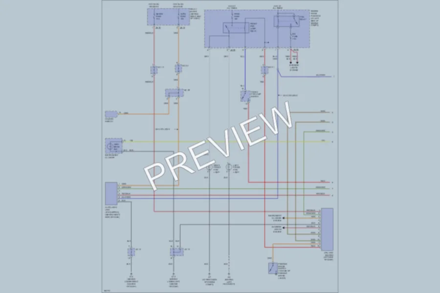 2004 Kia Sorento Headlights wiring diagram preview