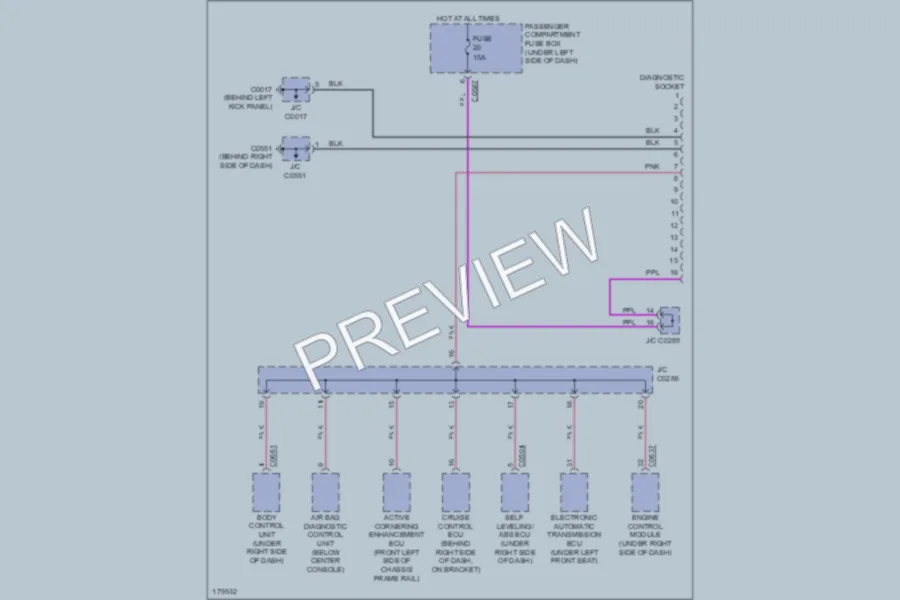 2004 LandRover Discovery Computer Data Lines wiring diagram preview