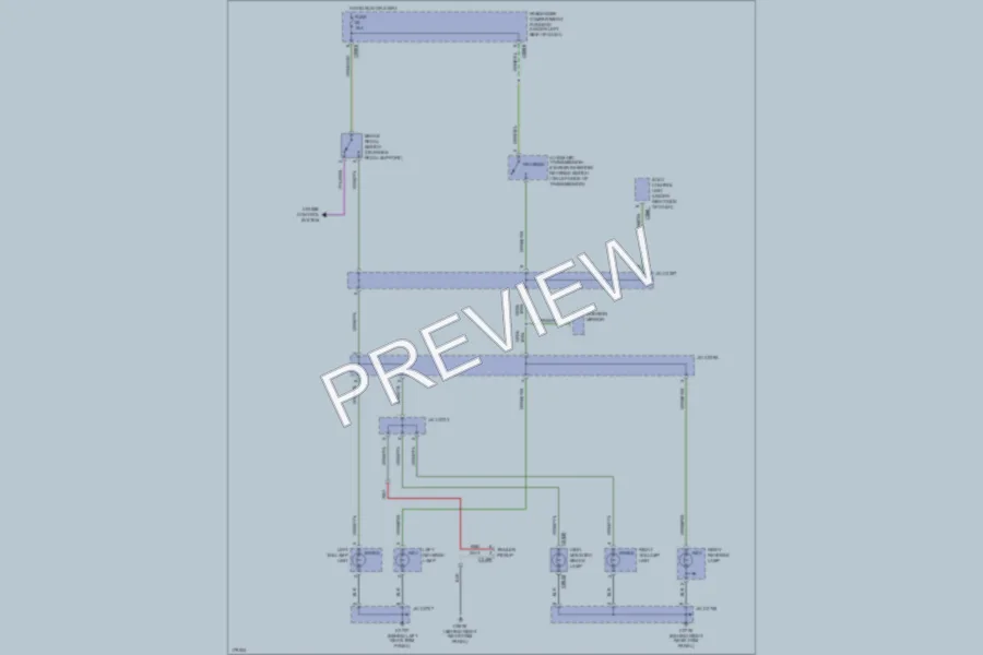 2004 LandRover Discovery Exterior Lights wiring diagram preview