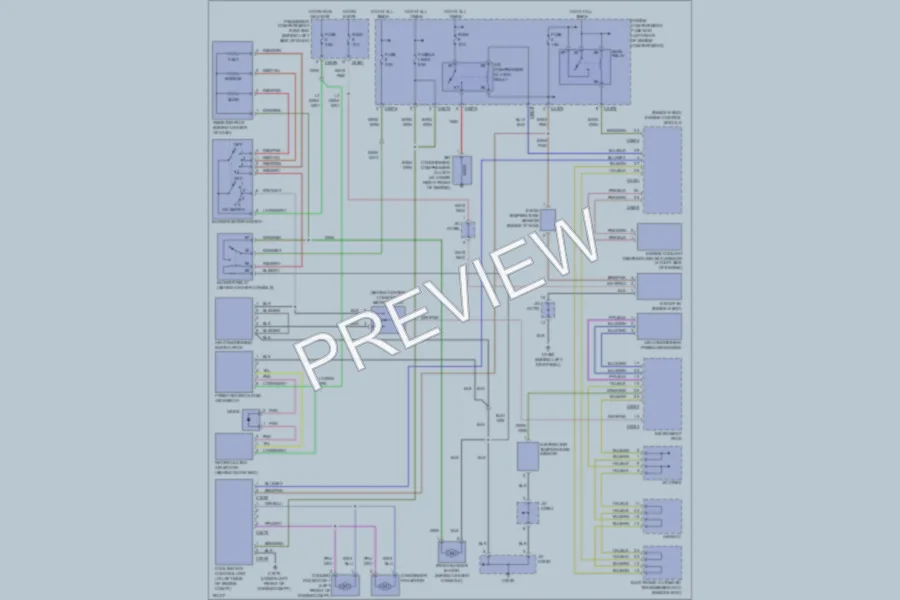 2004 LandRover Freelander Air Conditioning wiring diagram preview
