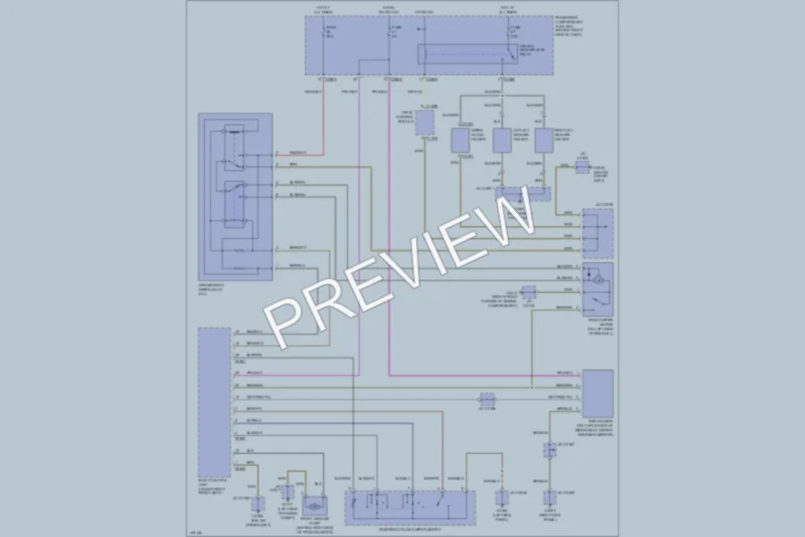 2004 LandRover RangeRover Wiper Washer wiring diagram preview
