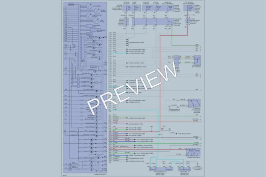 2004 Lexus ES330 Instrument Cluster wiring diagram preview