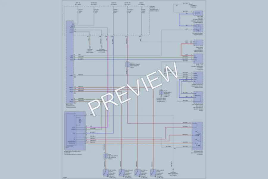 2004 Lexus ES330 Power Top Sunroof wiring diagram preview