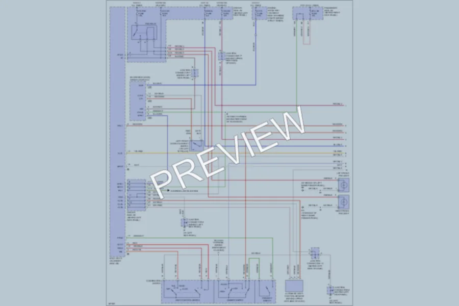 2004 Lexus GS300 Headlights wiring diagram preview