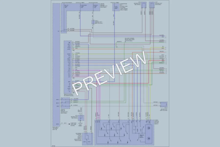 2004 Lexus GS430 Power Windows wiring diagram preview