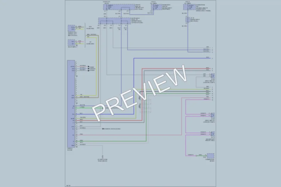 2004 Lexus GS430 Radio wiring diagram preview
