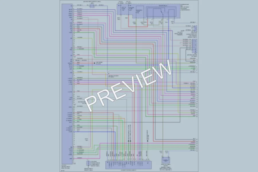 2004 Lexus GX470 Air Conditioning wiring diagram preview