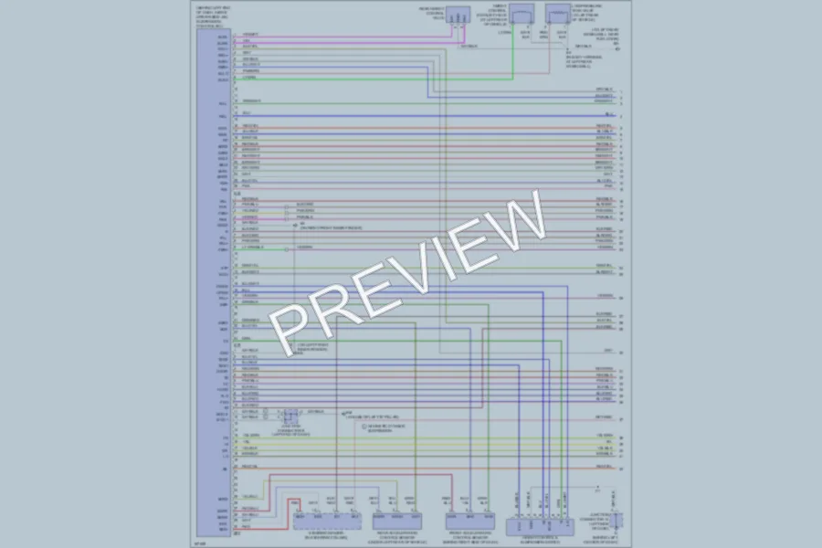 2004 Lexus GX470 Electronic Suspension wiring diagram preview