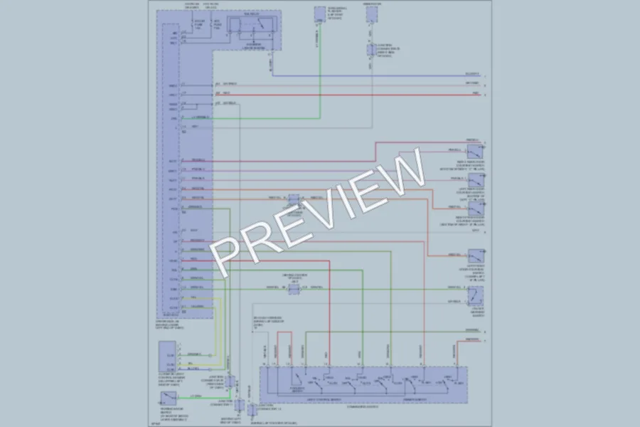 2004 Lexus GX470 Headlights wiring diagram preview