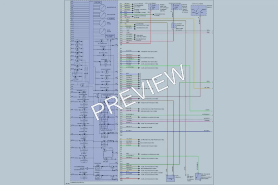2004 Lexus GX470 Instrument Cluster wiring diagram preview