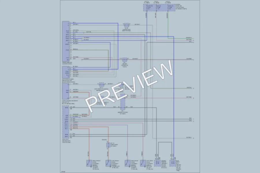 2004 Lexus GX470 Power Windows wiring diagram preview